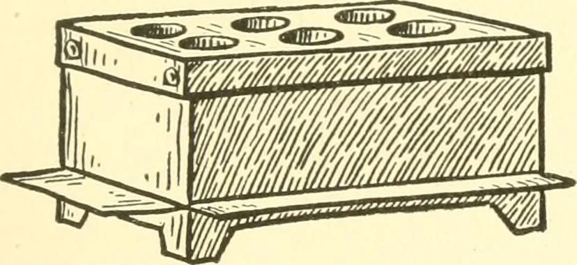 An illustration from When mother lets us make paper box furniture; a book which shows children just how to make most attractive toy furniture out of materials which cost practically nothing--toys which give as much pleasure as those from expensive toy shops, 1914, leaf 72