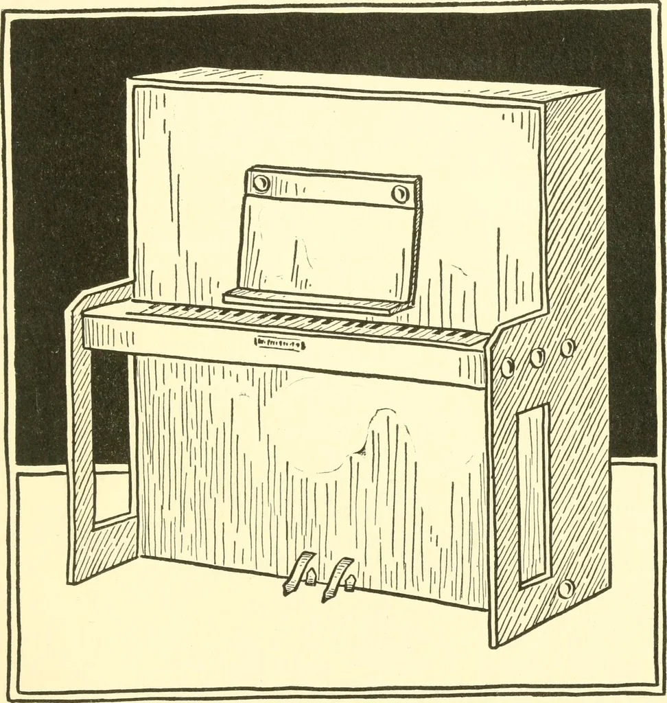An illustration from When mother lets us make paper box furniture; a book which shows children just how to make most attractive toy furniture out of materials which cost practically nothing--toys which give as much pleasure as those from expensive toy shops, 1914, leaf 80