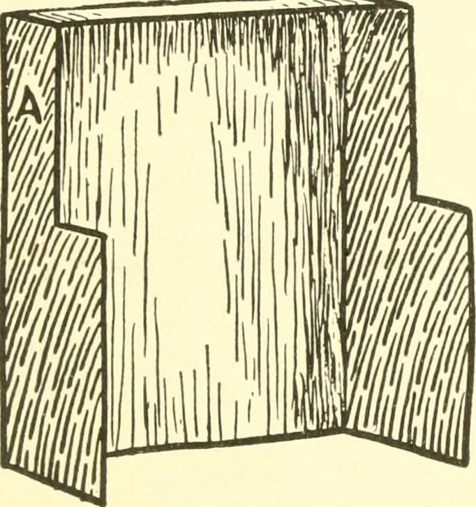 An illustration from When mother lets us make paper box furniture; a book which shows children just how to make most attractive toy furniture out of materials which cost practically nothing--toys which give as much pleasure as those from expensive toy shops, 1914, leaf 82