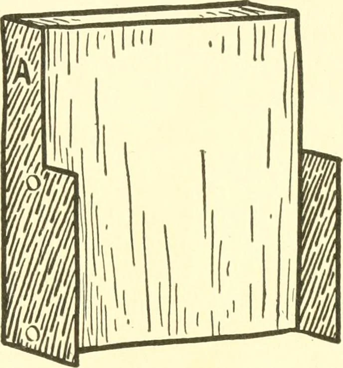 An illustration from When mother lets us make paper box furniture; a book which shows children just how to make most attractive toy furniture out of materials which cost practically nothing--toys which give as much pleasure as those from expensive toy shops, 1914, leaf 82