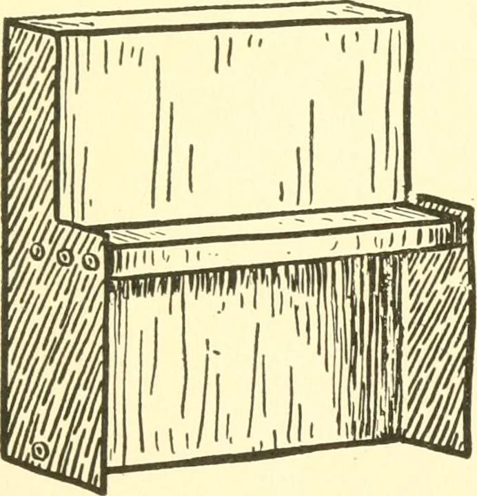 An illustration from When mother lets us make paper box furniture; a book which shows children just how to make most attractive toy furniture out of materials which cost practically nothing--toys which give as much pleasure as those from expensive toy shops, 1914, leaf 82