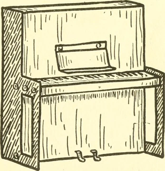 An illustration from When mother lets us make paper box furniture; a book which shows children just how to make most attractive toy furniture out of materials which cost practically nothing--toys which give as much pleasure as those from expensive toy shops, 1914, leaf 82