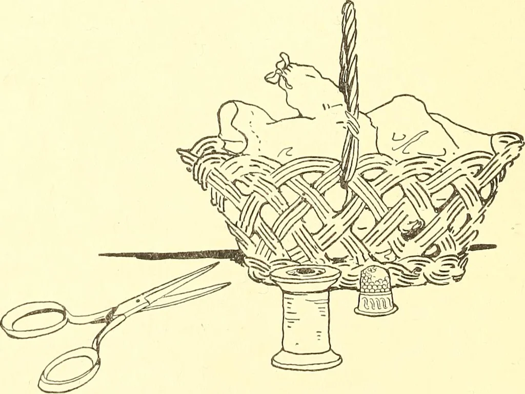 An illustration from When mother lets us give a party; a book that tells little folk how best to entertain and amuse their little friends, 1909, leaf 27