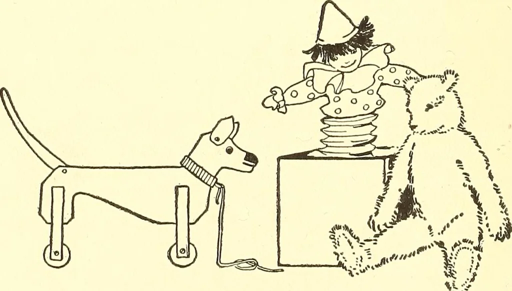 An illustration from When mother lets us give a party; a book that tells little folk how best to entertain and amuse their little friends, 1909, leaf 41