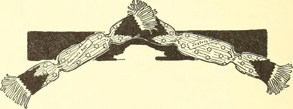 An illustration from When mother lets us give a party; a book that tells little folk how best to entertain and amuse their little friends, 1909, leaf 63