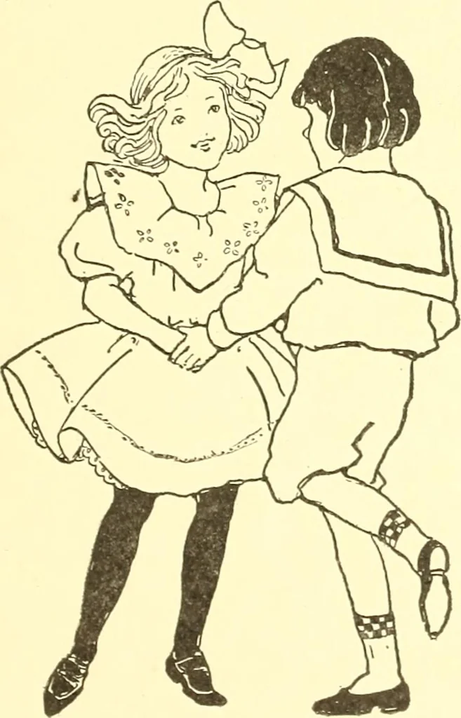 An illustration from When mother lets us give a party; a book that tells little folk how best to entertain and amuse their little friends, 1909, leaf 78