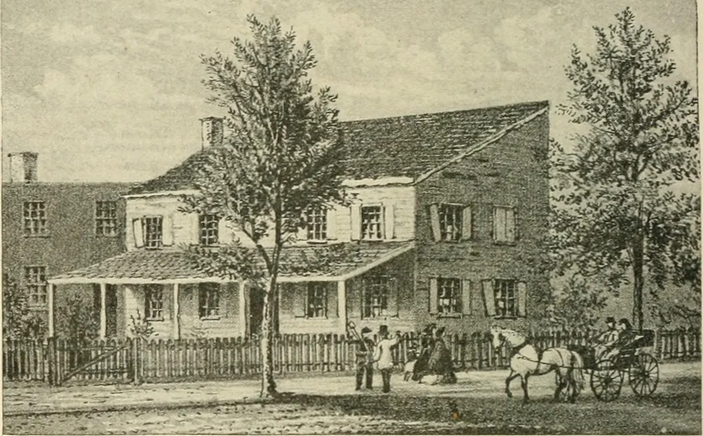 An illustration from When old New York was young, 1902, leaf 107