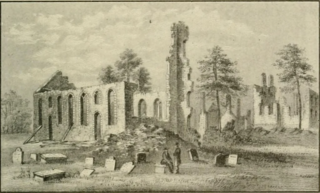 An illustration from When old New York was young, 1902, leaf 124