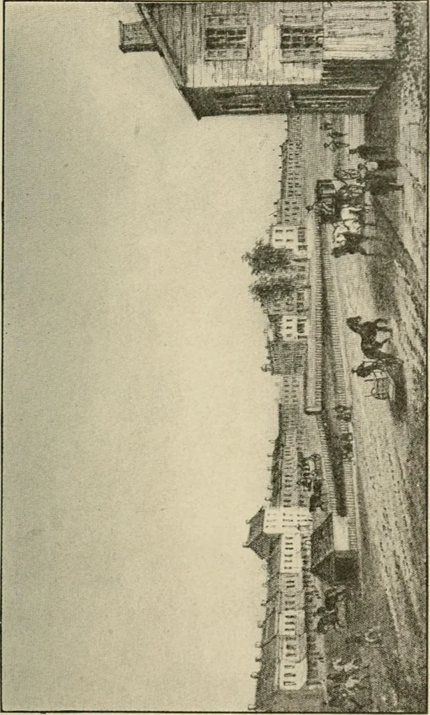 An illustration from When old New York was young, 1902, leaf 136