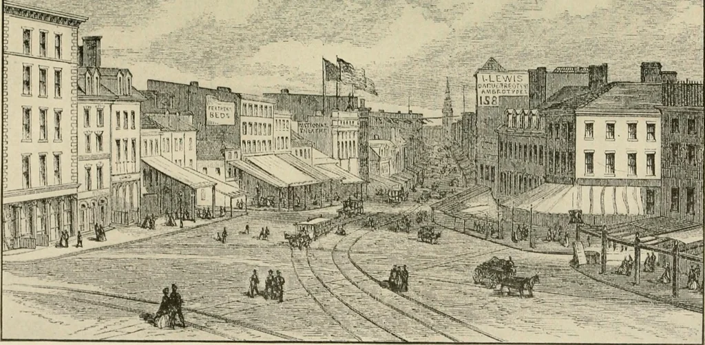 An illustration from When old New York was young, 1902, leaf 140