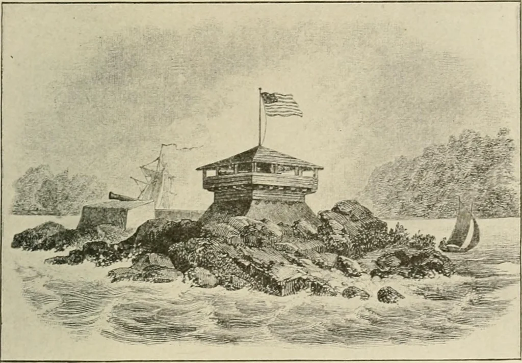 An illustration from When old New York was young, 1902, leaf 156