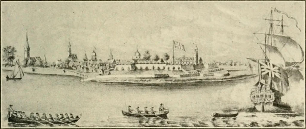 An illustration from When old New York was young, 1902, leaf 204
