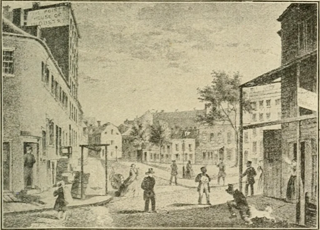 An illustration from When old New York was young, 1902, leaf 208