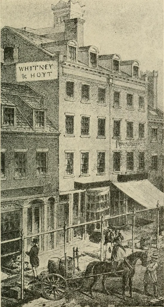 An illustration from When old New York was young, 1902, leaf 238