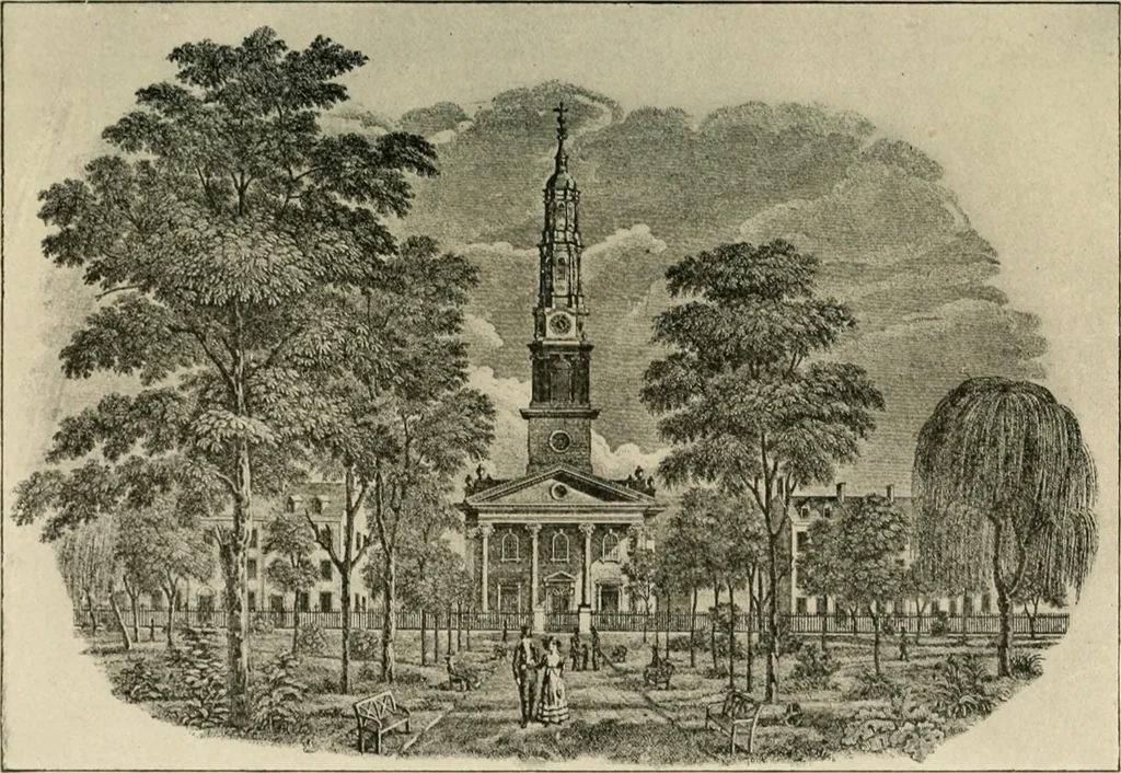 An illustration from When old New York was young, 1902, leaf 254