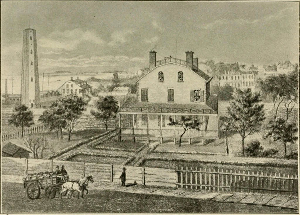 An illustration from When old New York was young, 1902, leaf 314