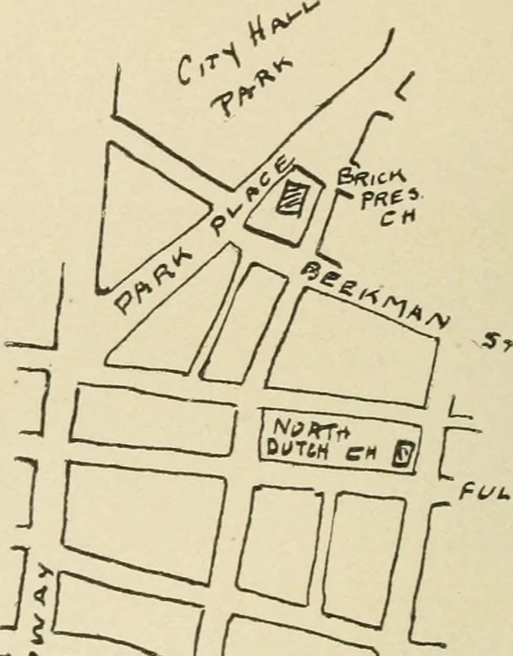 An illustration from When old New York was young, 1902, leaf 333