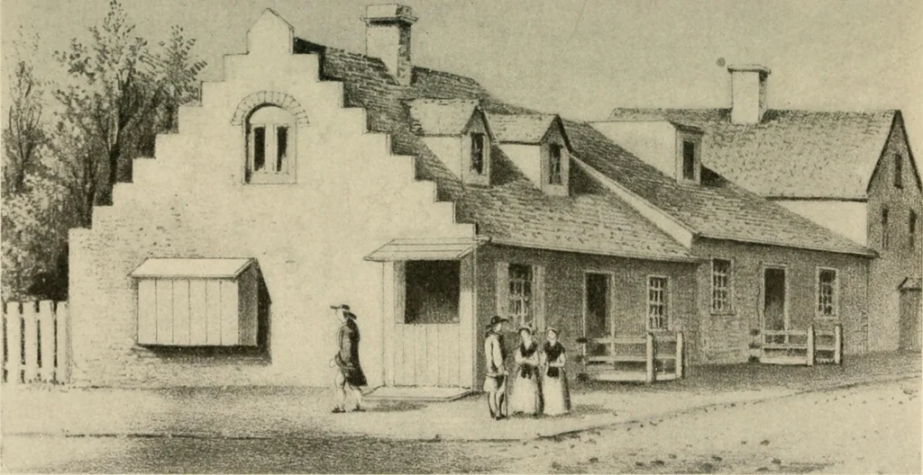 An illustration from When old New York was young, 1902, leaf 54