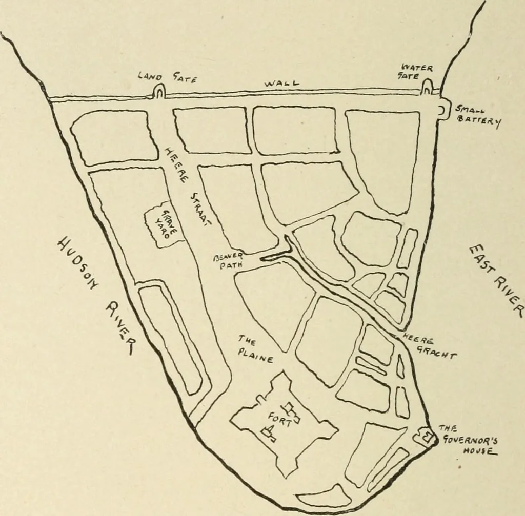 An illustration from When old New York was young, 1902, leaf 75