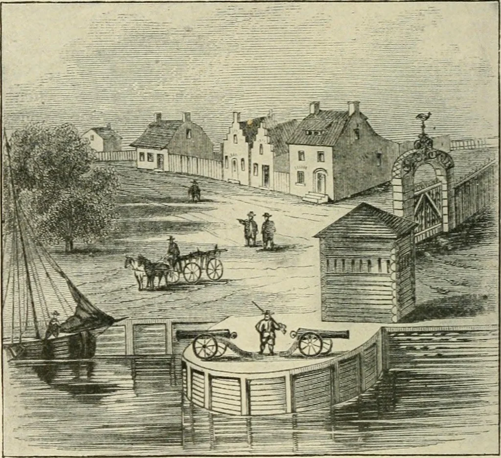 An illustration from When old New York was young, 1902, leaf 77