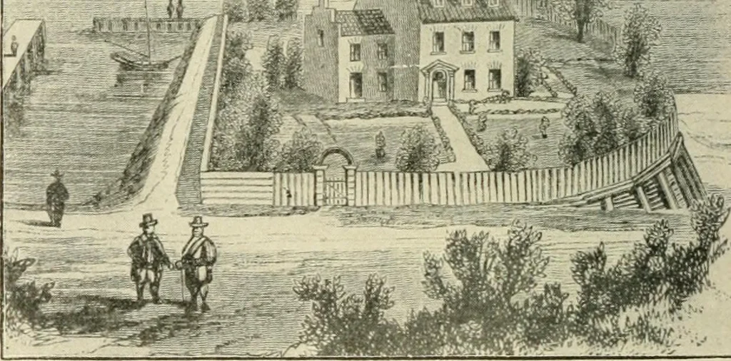 An illustration from When old New York was young, 1902, leaf 79