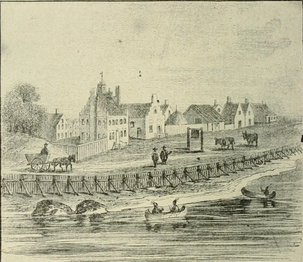 An illustration from When old New York was young, 1902, leaf 85