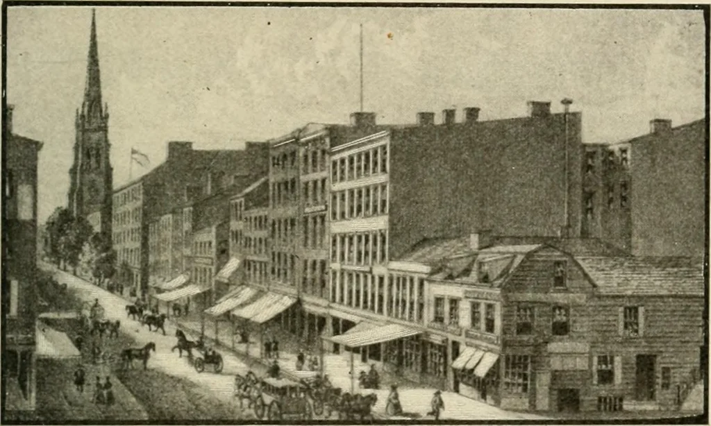 An illustration from When old New York was young, 1902, leaf 92