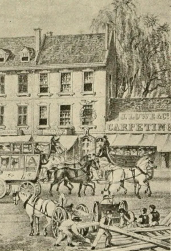 An illustration from When old New York was young, 1902, leaf 96