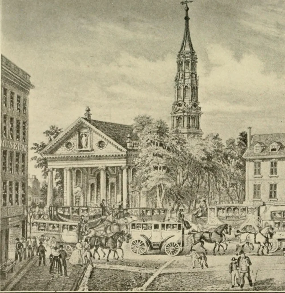 An illustration from When old New York was young, 1902, leaf 96