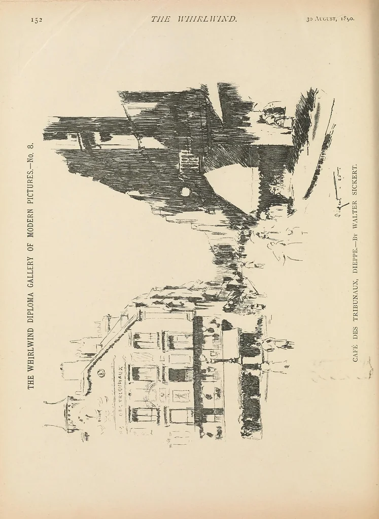 An illustration from Whirlwind : a lively and eccentric newspaper : the organ of the Hon. Stuart Erskine and Mr. Herbert Vivian, 1890, leaf 156