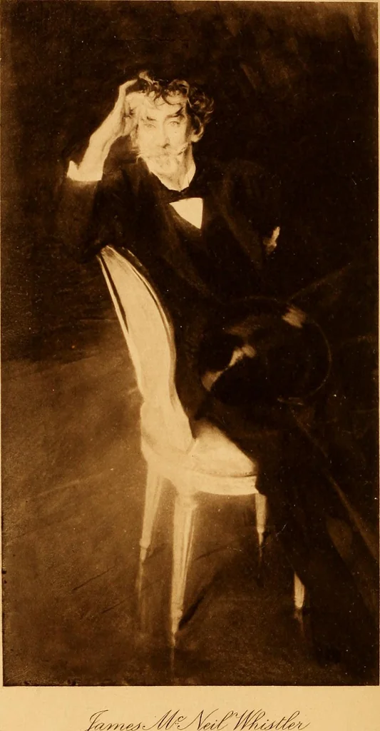 An illustration from The Whistler book : a monograph of the life and position in art of James McNeill Whistler, together with a careful study of his more important works, 1910, leaf 17