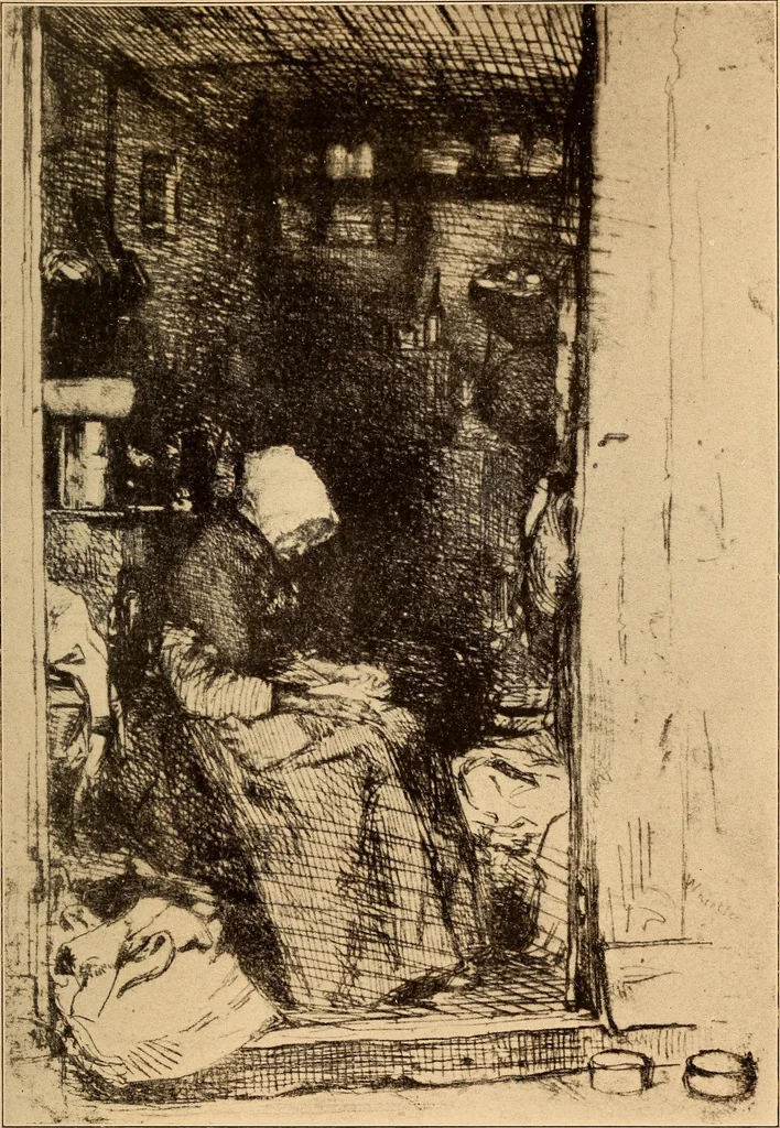 An illustration from The Whistler book : a monograph of the life and position in art of James McNeill Whistler, together with a careful study of his more important works, 1910, leaf 230