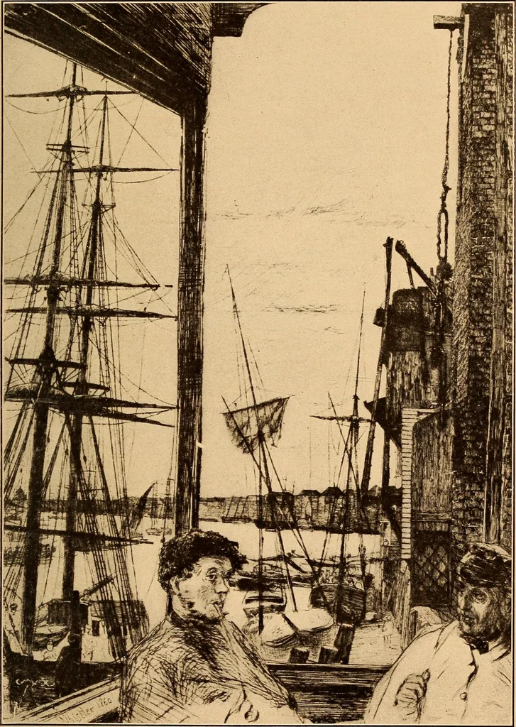An illustration from The Whistler book : a monograph of the life and position in art of James McNeill Whistler, together with a careful study of his more important works, 1910, leaf 250