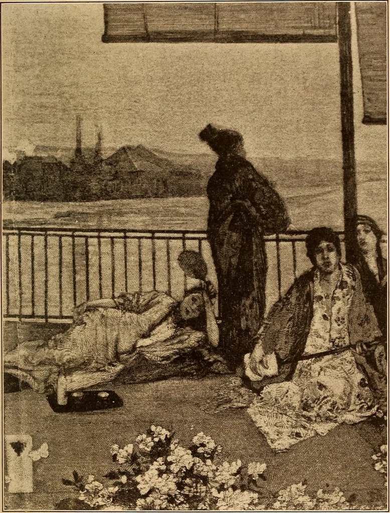 An illustration from The Whistler book : a monograph of the life and position in art of James McNeill Whistler, together with a careful study of his more important works, 1910, leaf 98