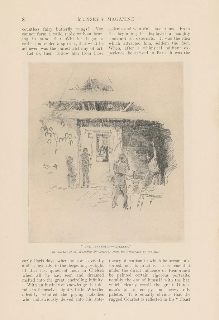 An illustration from Whistler from within, 1906, leaf 10