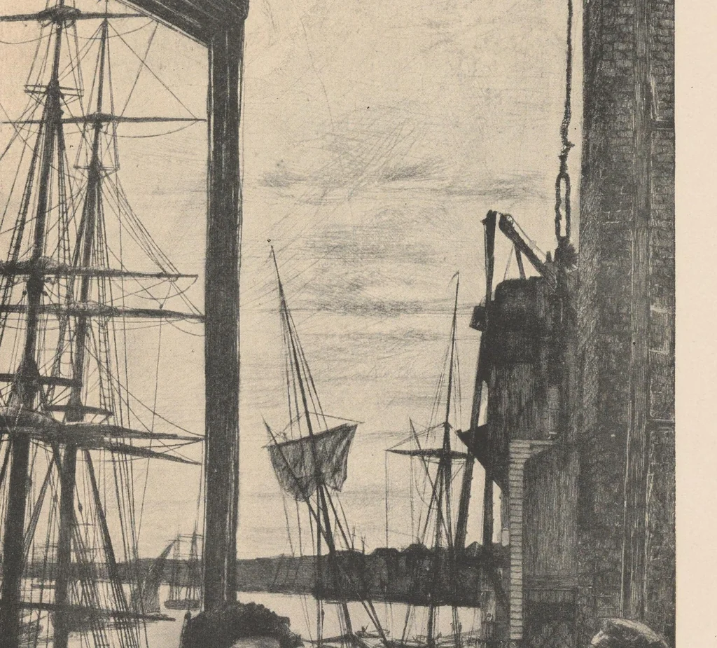 An illustration from Whistler from within, 1906, leaf 8