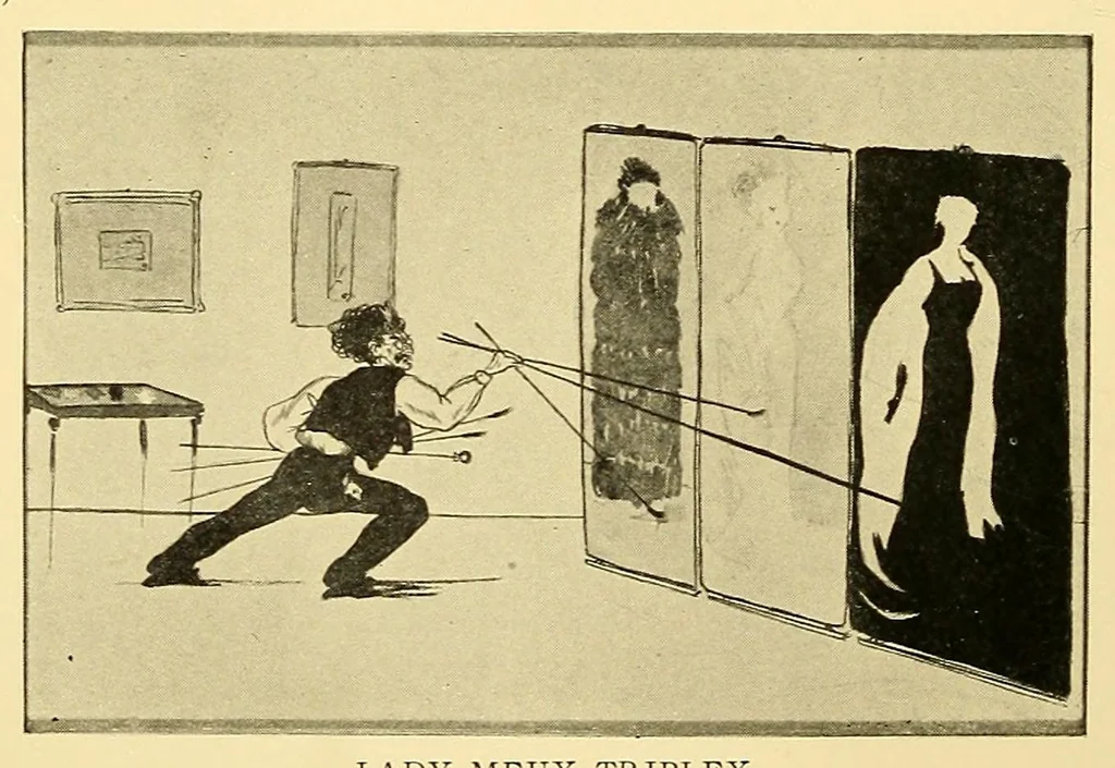 An illustration from The Whistler journal, 1921, leaf 36