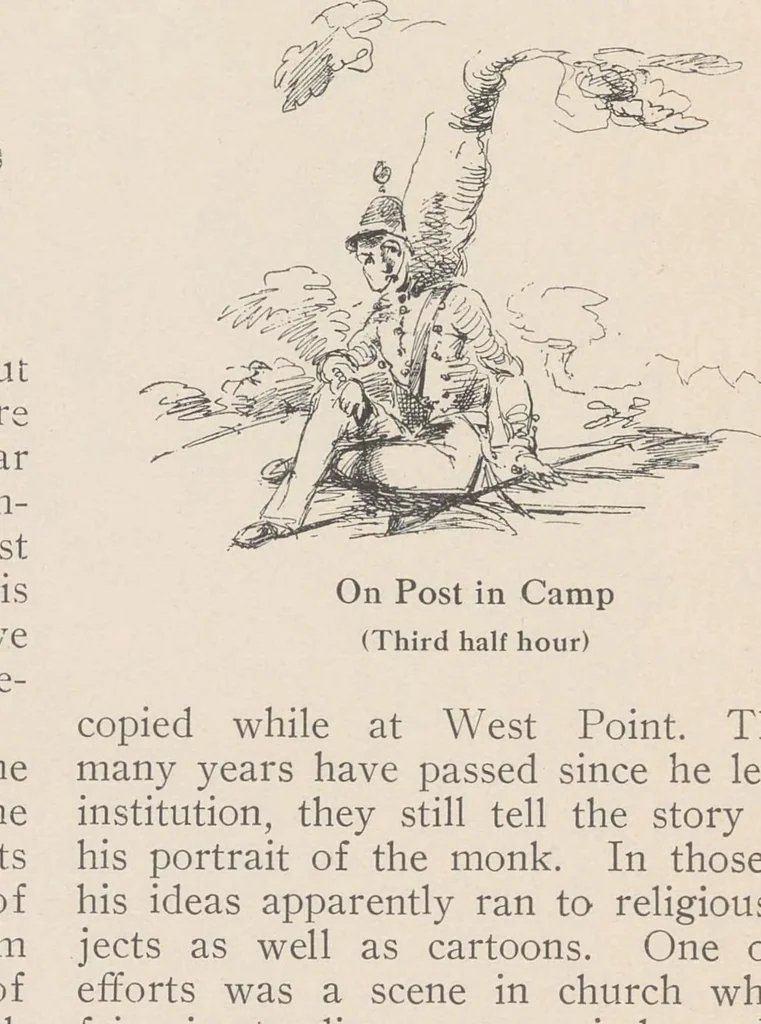 An illustration from Whistler's West Point drawings .., 1912, leaf 6