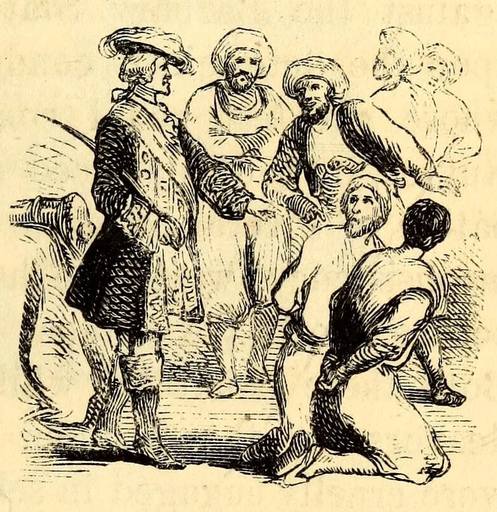An illustration from White slavery in the Barbary states, 1853, leaf 51