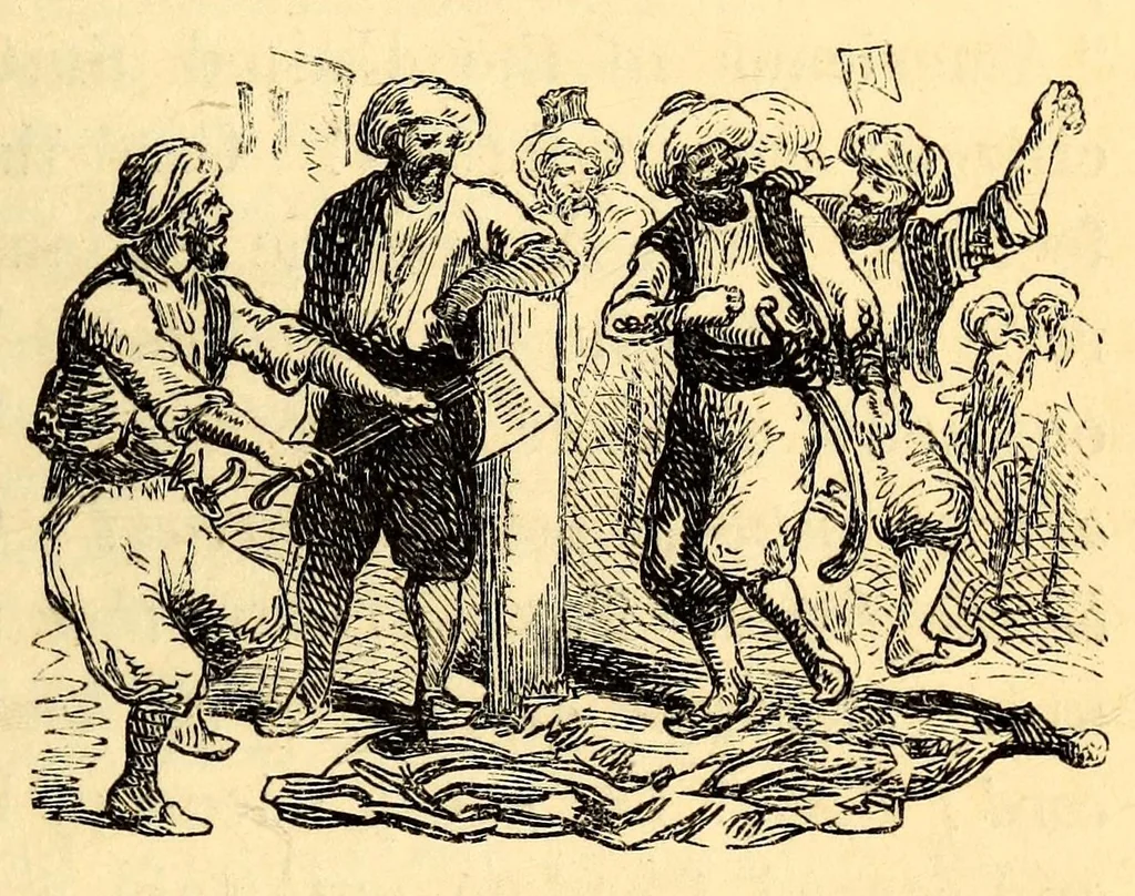 An illustration from White slavery in the Barbary states, 1853, leaf 99