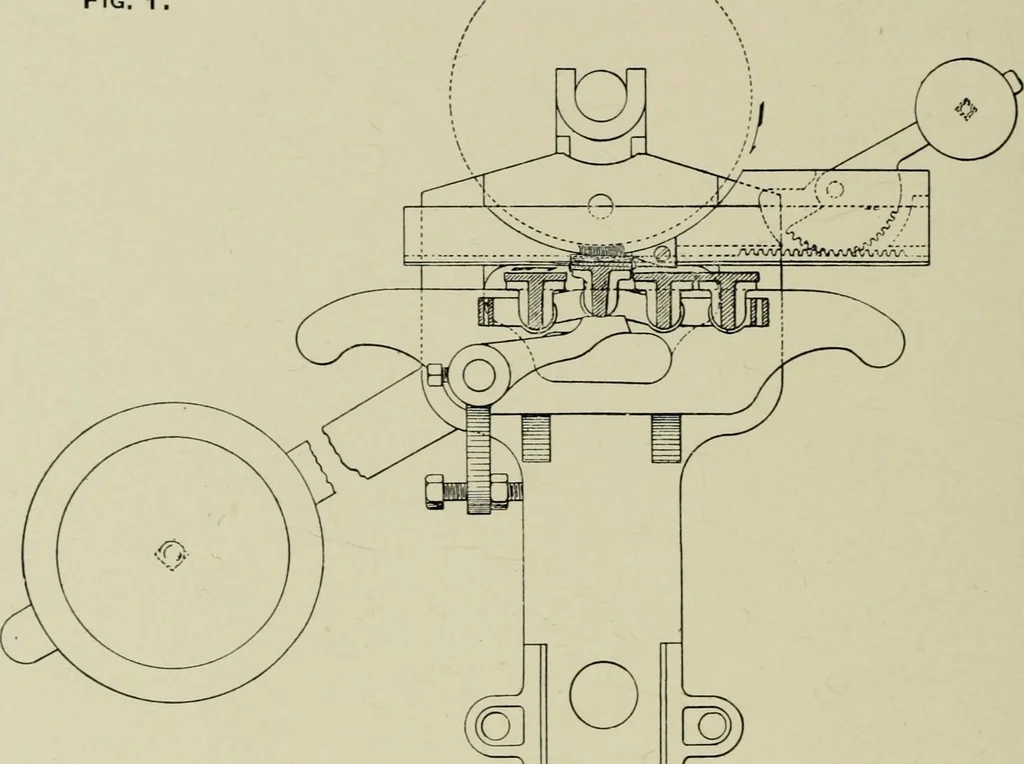 An illustration from The Whitin Machine Works, Whitinsville, Mass. builders of cotton machinery : cards, railway heads, drawing frames, spinning frames, spoolers, wet and dry twisters, reels, long chain quilling machines, looms, etc., etc, 1896, leaf 19