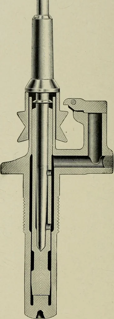 An illustration from The Whitin Machine Works, Whitinsville, Mass. builders of cotton machinery : cards, railway heads, drawing frames, spinning frames, spoolers, wet and dry twisters, reels, long chain quilling machines, looms, etc., etc, 1896, leaf 61