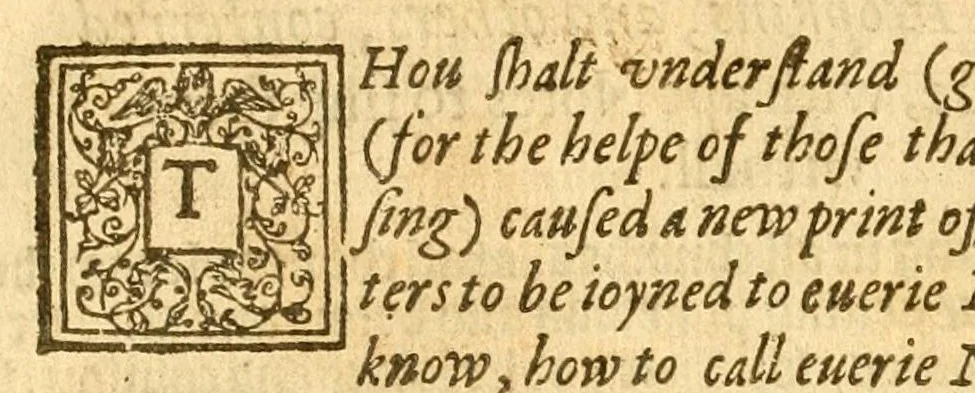 An illustration from The Whole booke of Psalmes collected into English meetre, 1588, leaf 8
