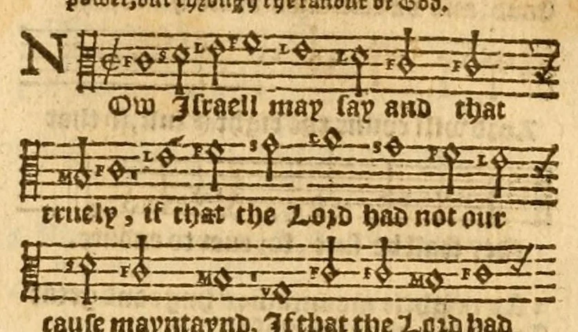 An illustration from The Whole booke of Psalmes collected into English meetre, 1588, leaf 99