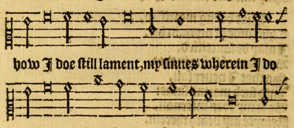 An illustration from The Whole booke of Psalmes collected into Englishe metre, 1584, leaf 430