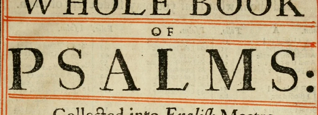 An illustration from The whole book of Psalms:, 1671, leaf 5