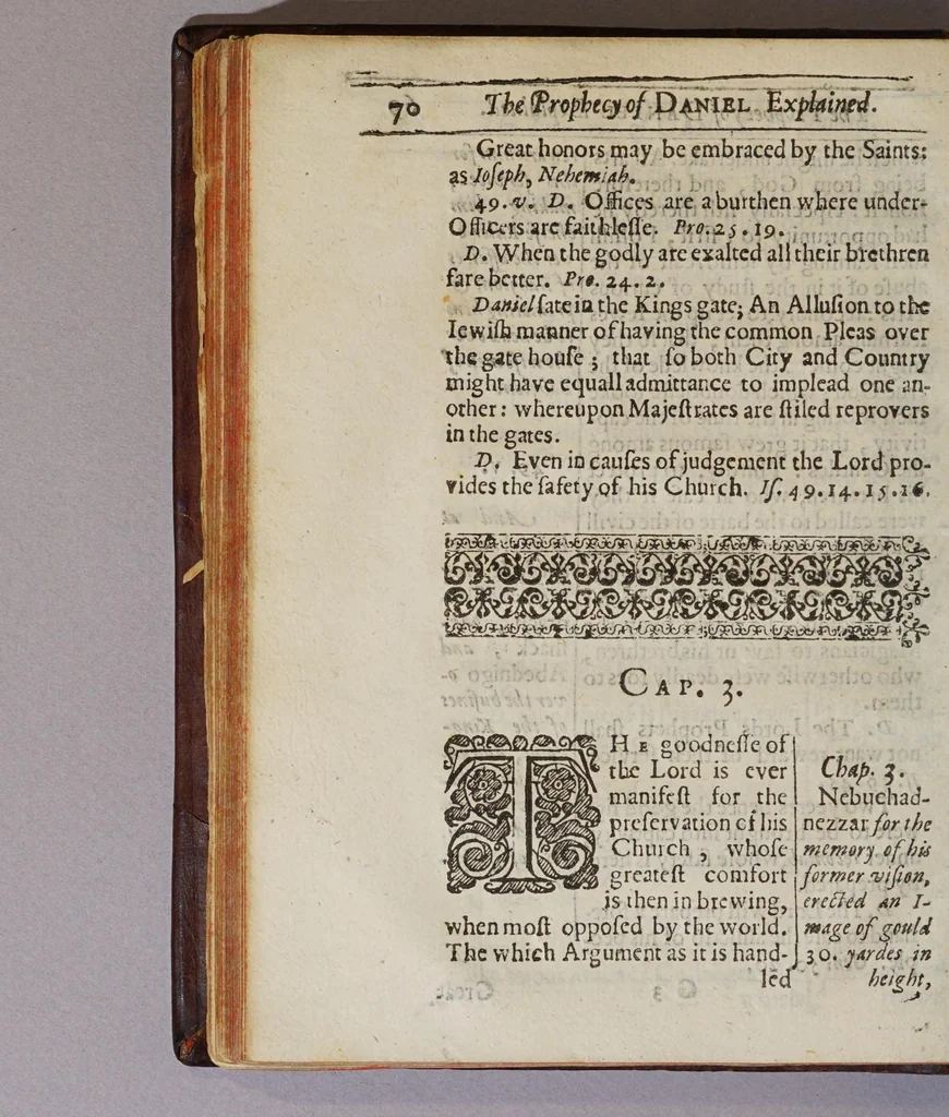 An illustration from The whole prophecie of Daniel explained, by a paraphrase, analysis and briefe comment: : wherein the severall visions shewed to the prophet, are clearly interpreted, and the application thereof vindicated against dissenting opinions., 1643, leaf 84
