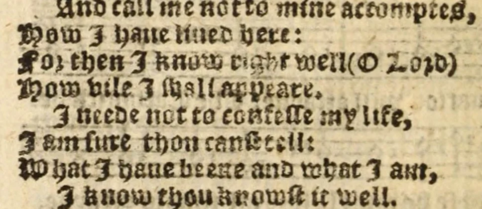 An illustration from The whole booke of Psalmes, collected into English meetre, 1597, leaf 10
