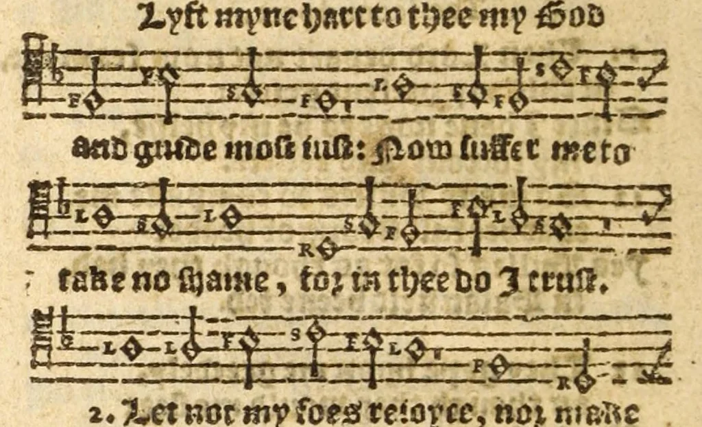 An illustration from The whole booke of Psalmes, collected into English meetre, 1597, leaf 24