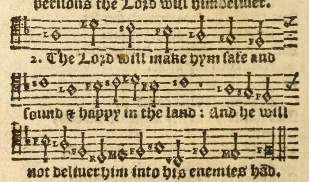 An illustration from The whole booke of Psalmes, collected into English meetre, 1597, leaf 34